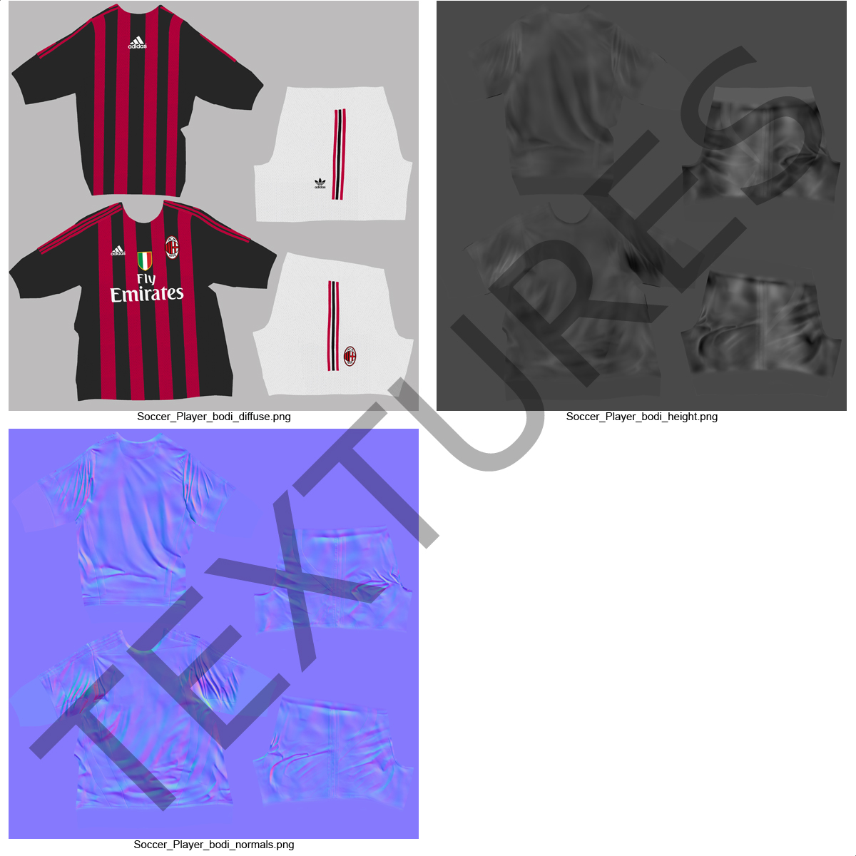 3D T Shirt Milan model