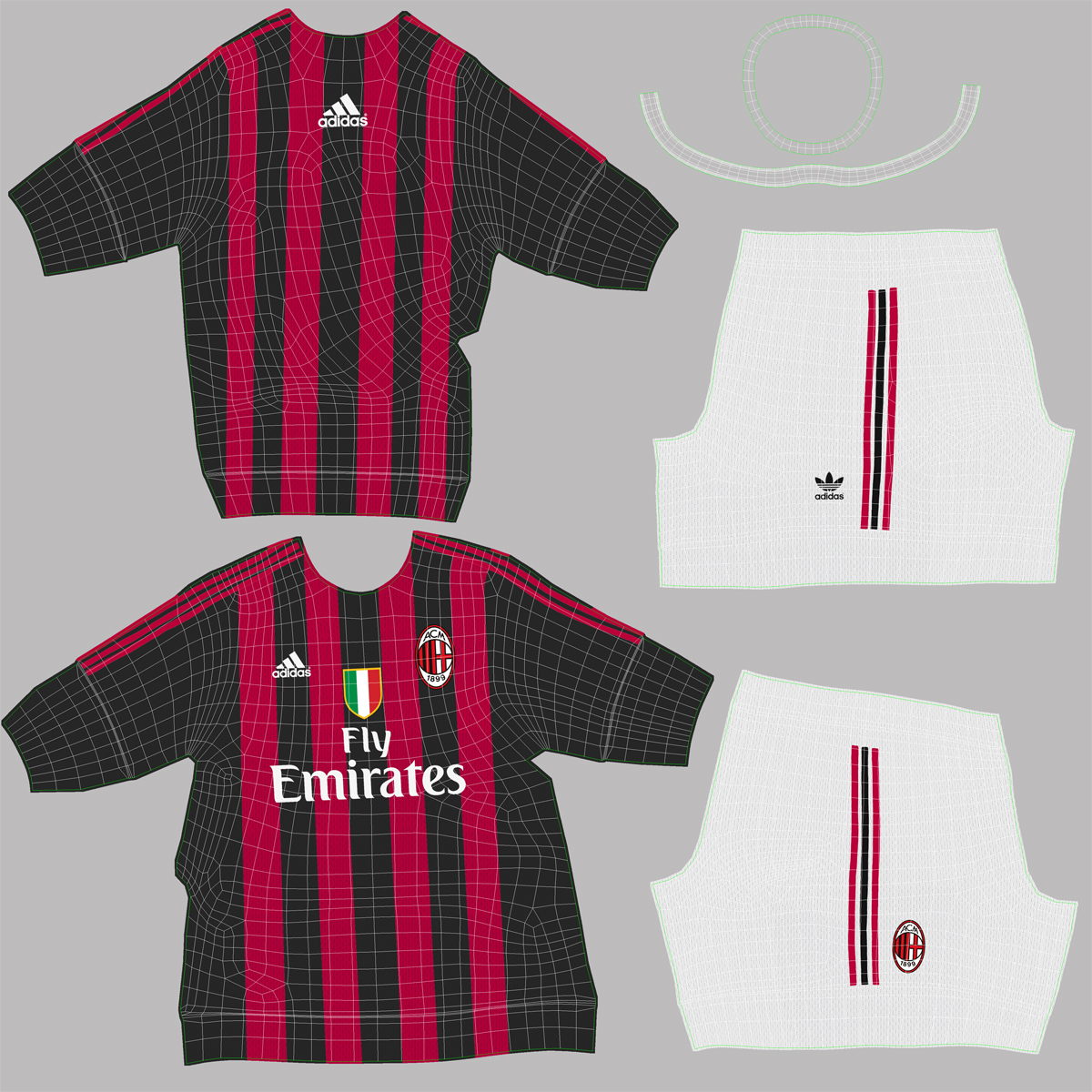 3D T Shirt Milan model