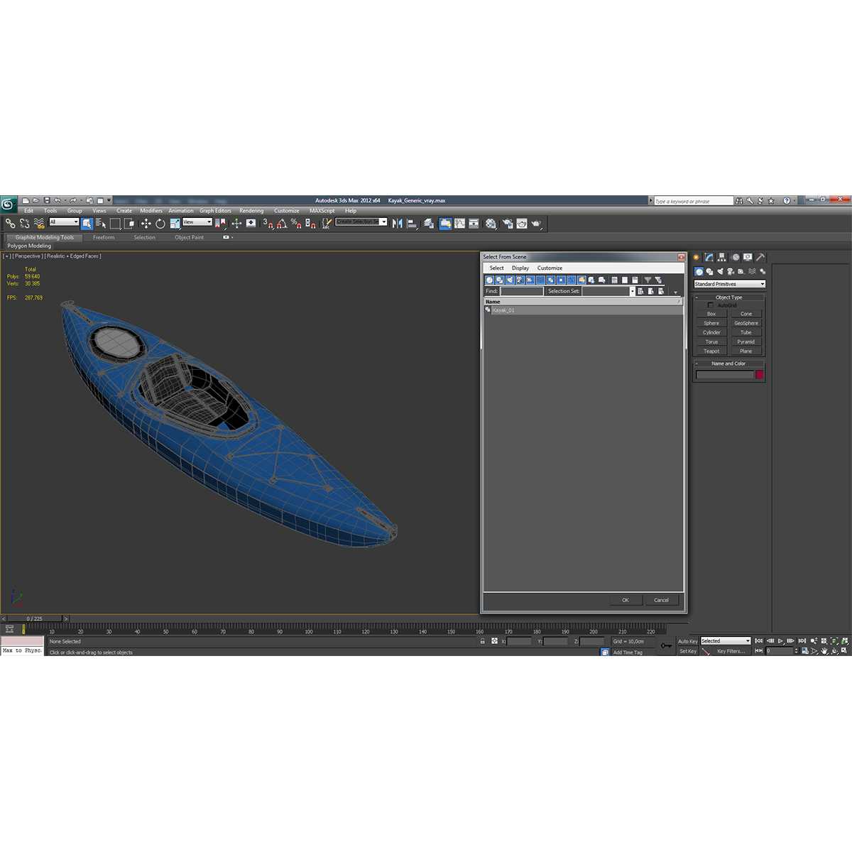 3D Kayak Generic model