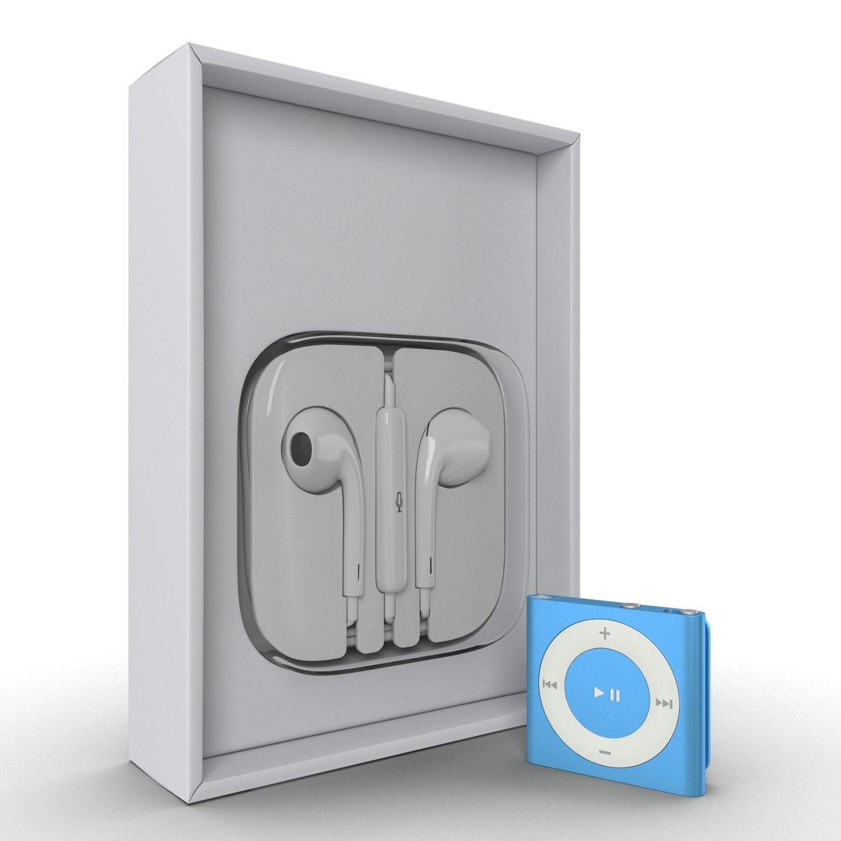 3D iPod Shuffle Blue Set