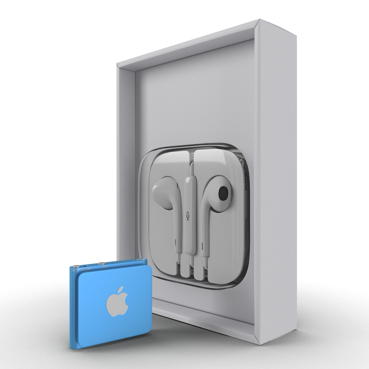 3D iPod Shuffle Blue Set