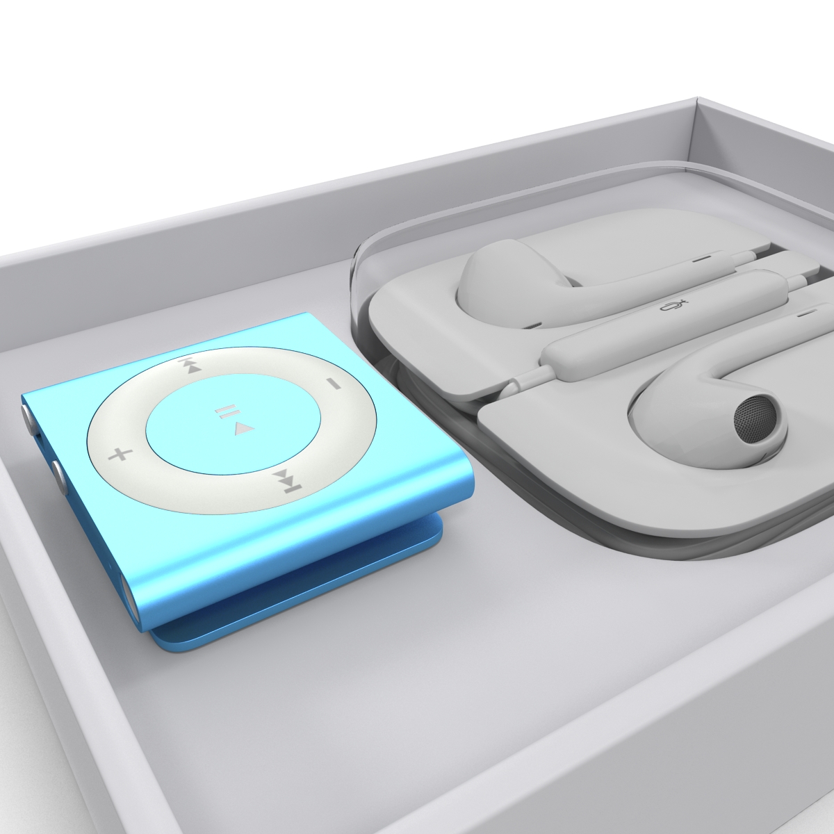 3D iPod Shuffle Blue Set