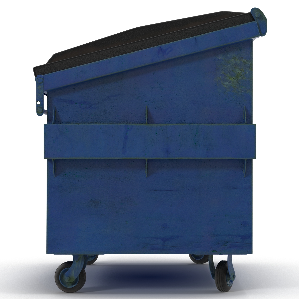 3D Dumpster Blue model