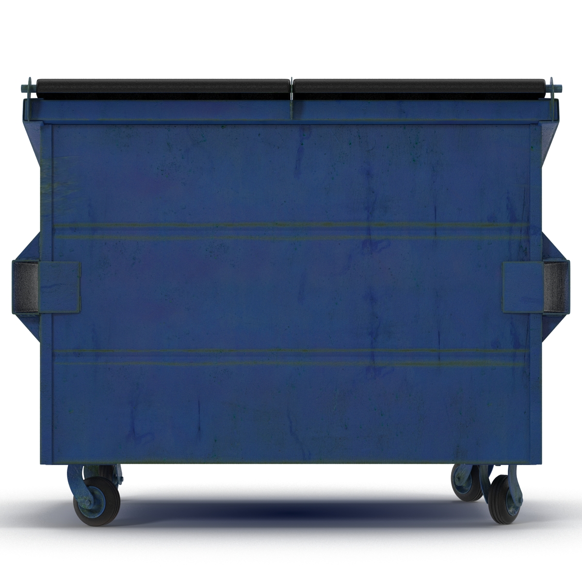 3D Dumpster Blue model