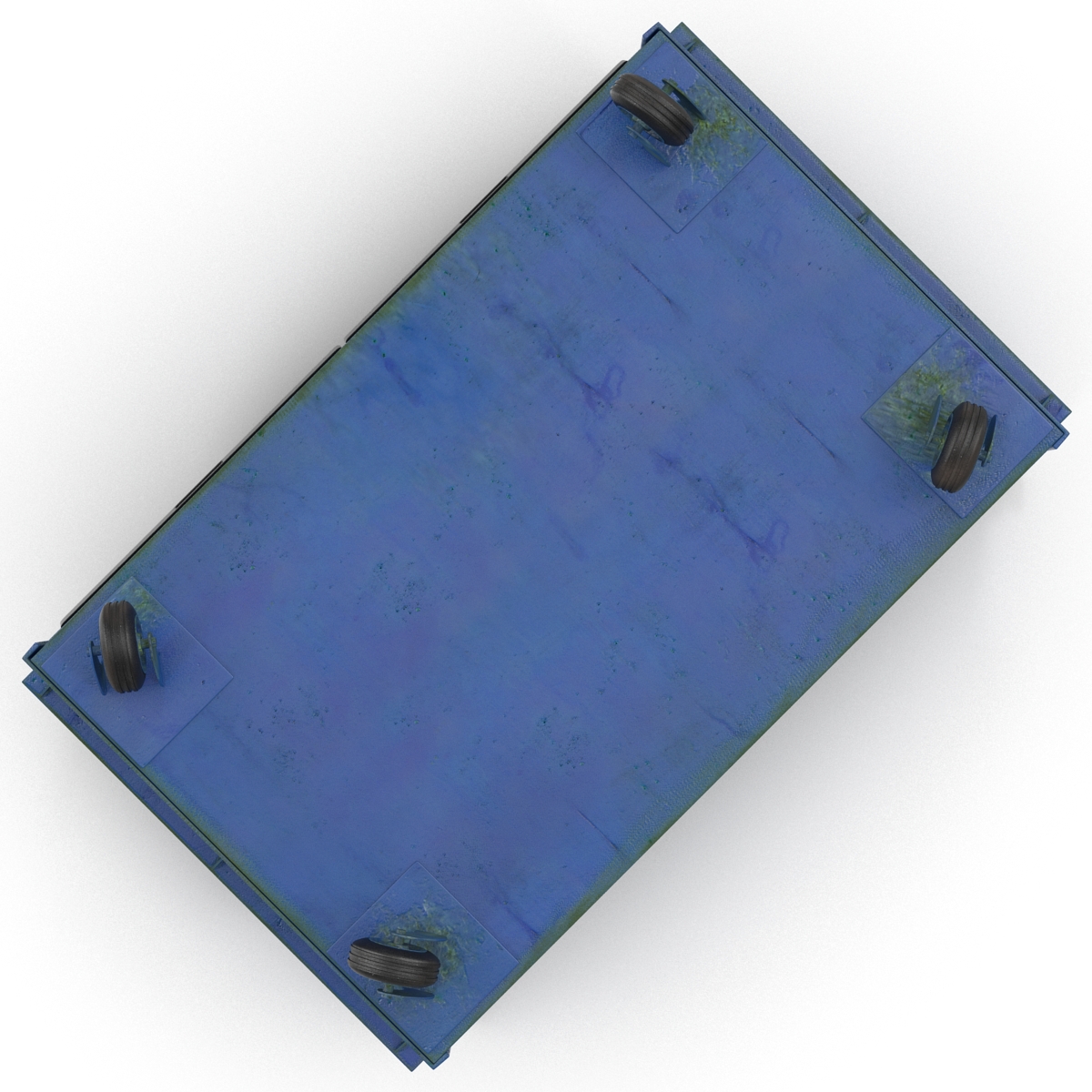 3D Dumpster Blue model