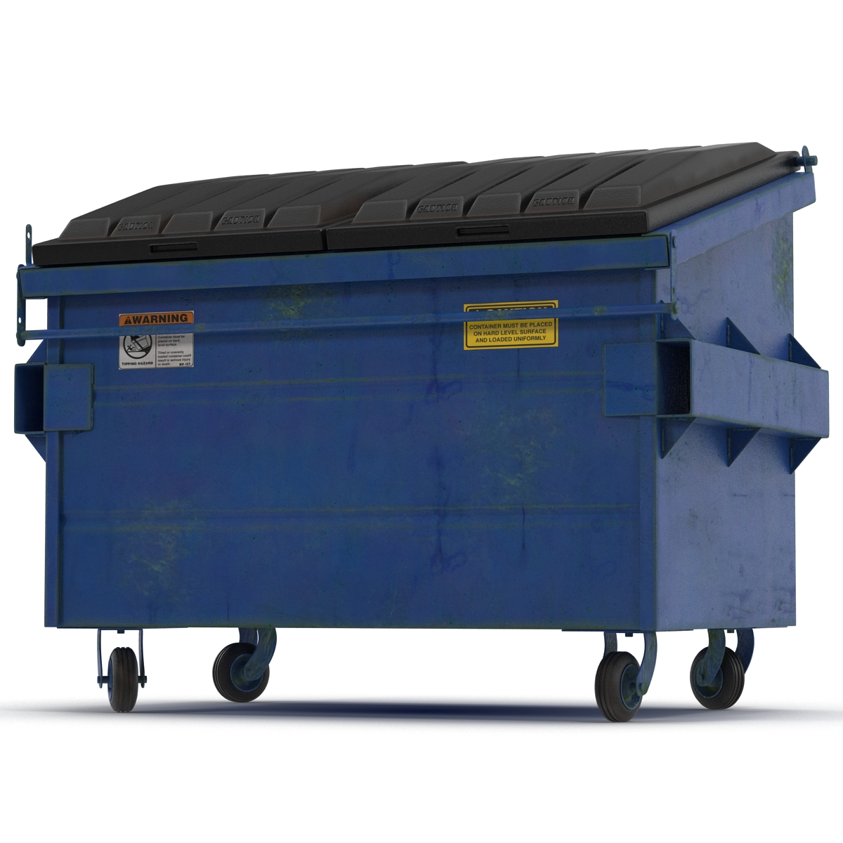 3D Dumpster Blue model