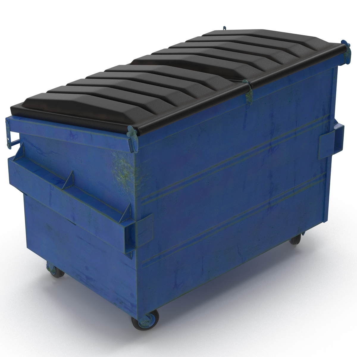 3D Dumpster Blue model