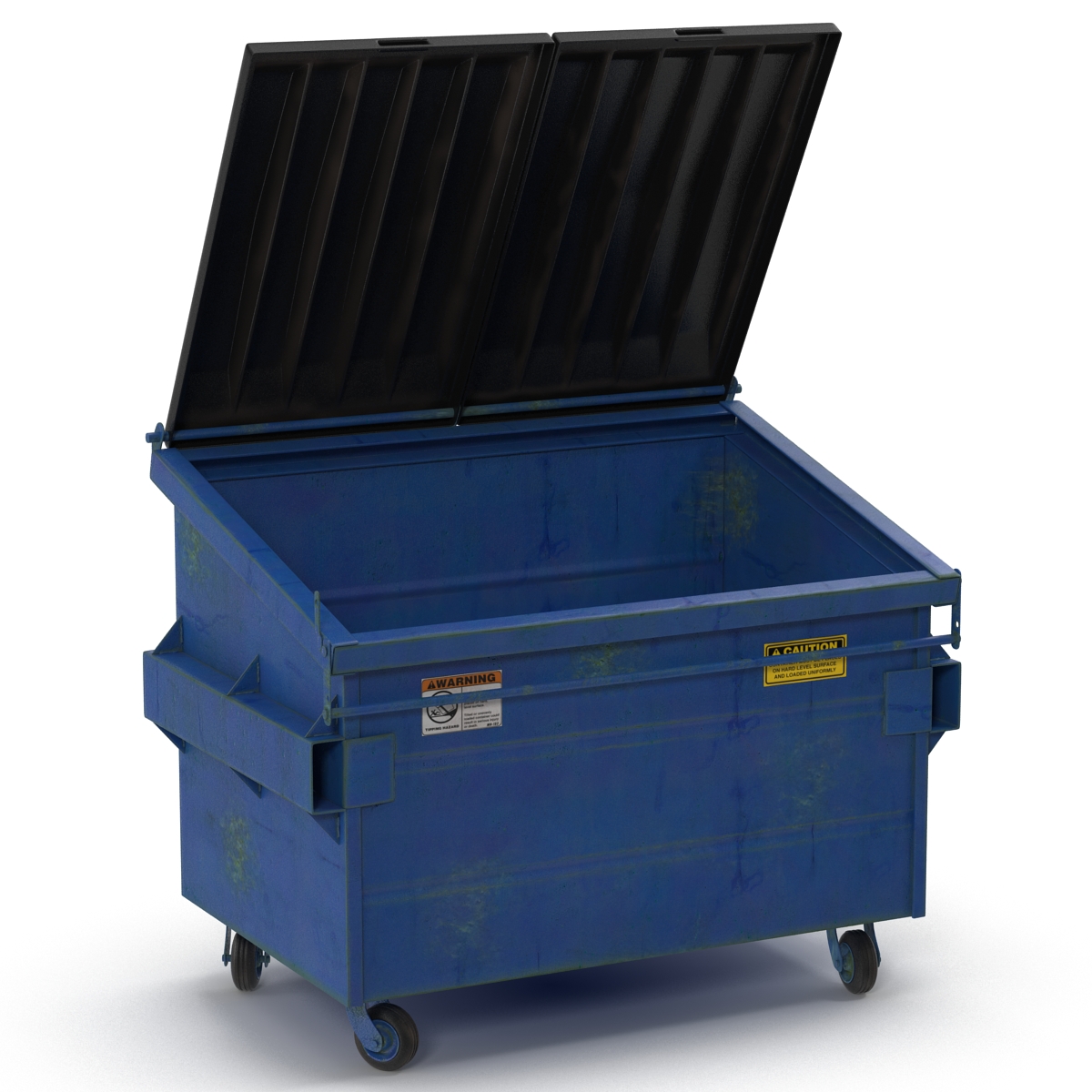 3D Dumpster Blue model