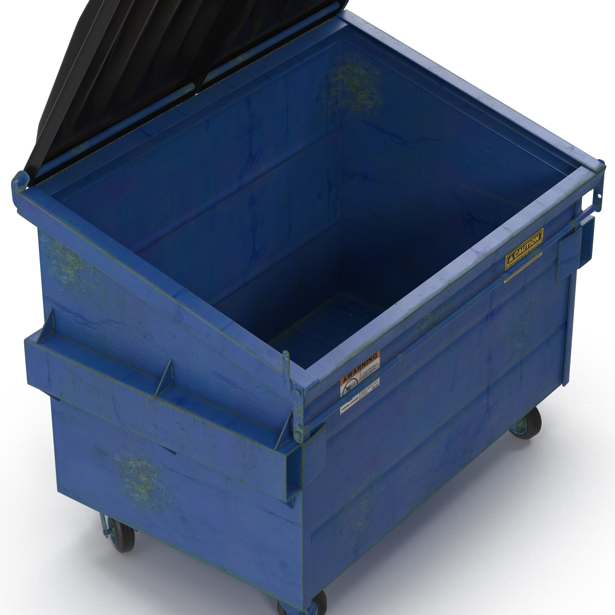 3D Dumpster Blue model