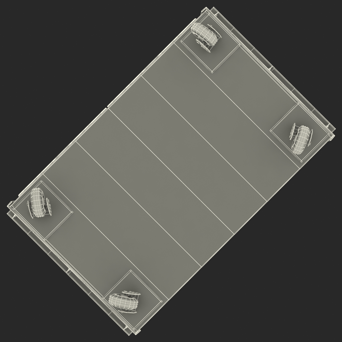 3D Dumpster Blue model