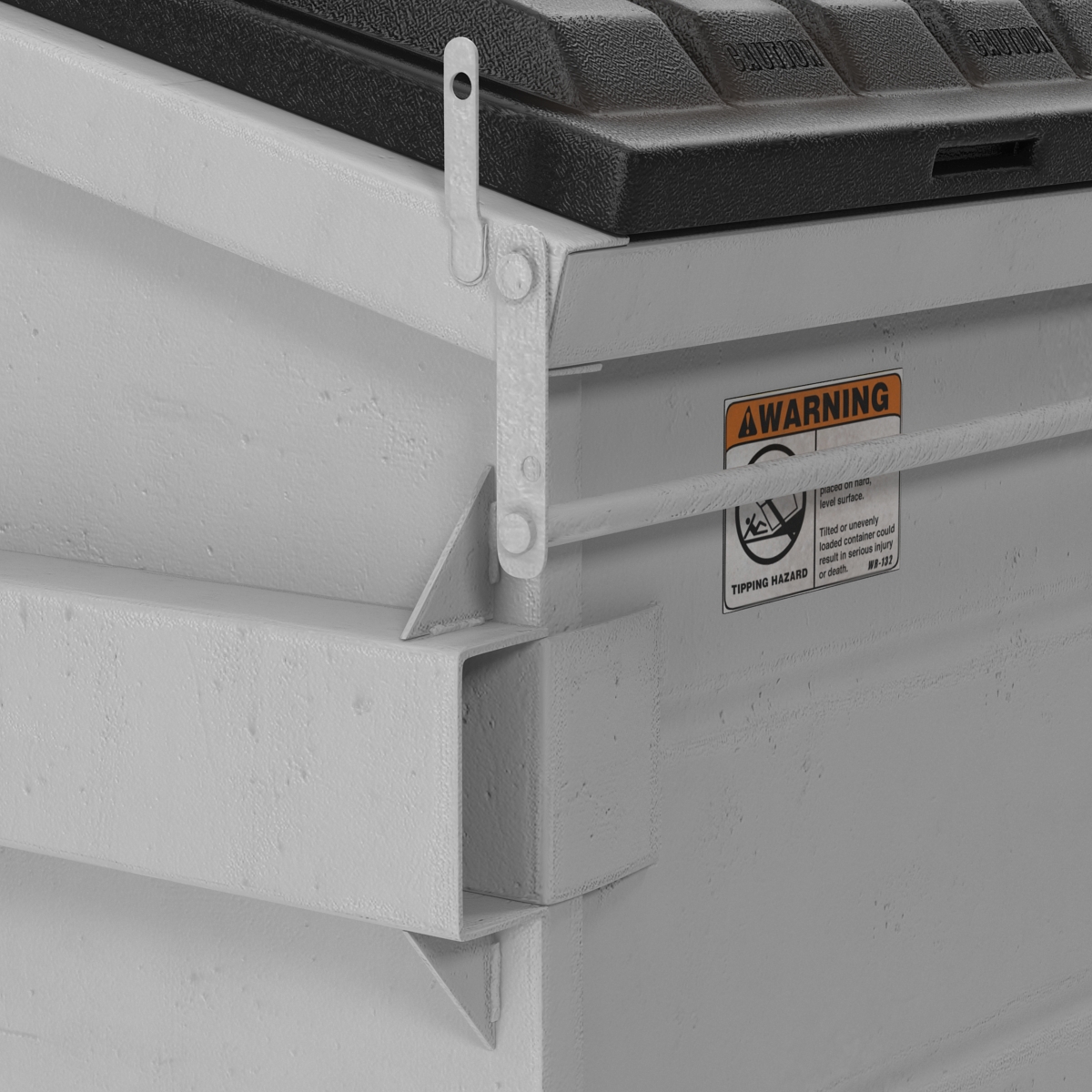 Dumpster White 3D model