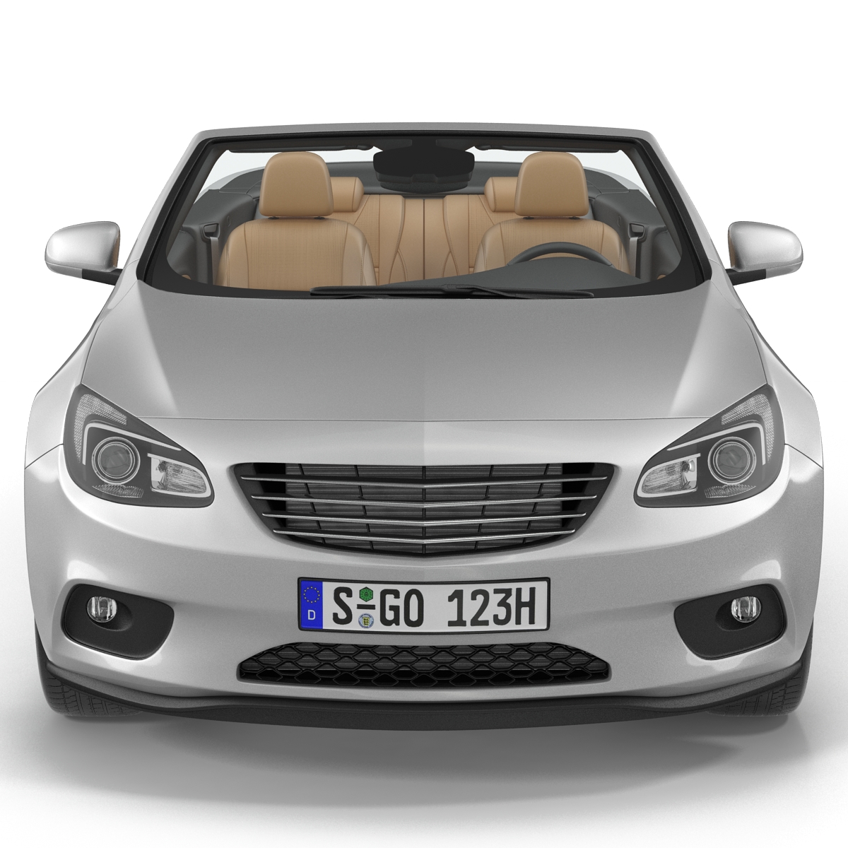 Generic Cabriolet Rigged 3D model