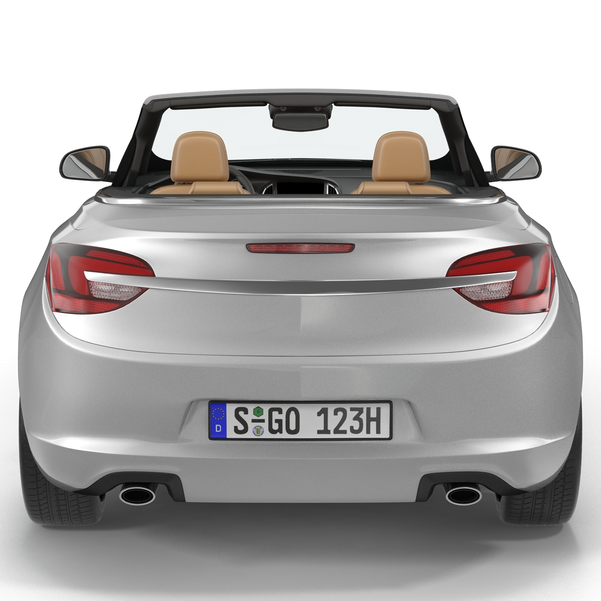 Generic Cabriolet Rigged 3D model