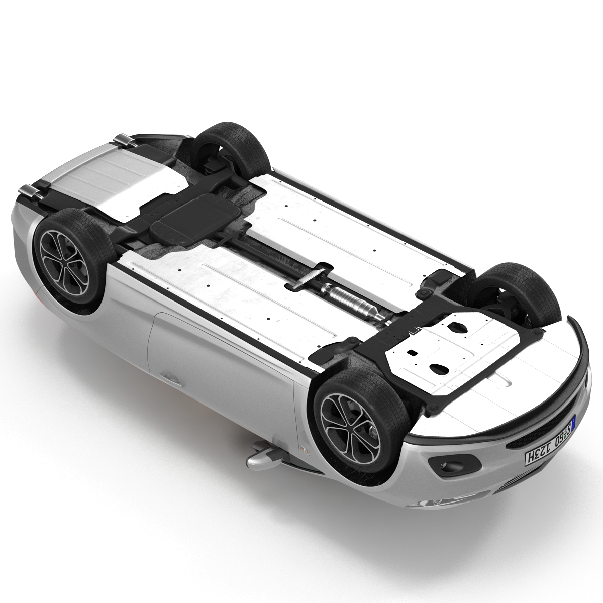 Generic Cabriolet Rigged 3D model