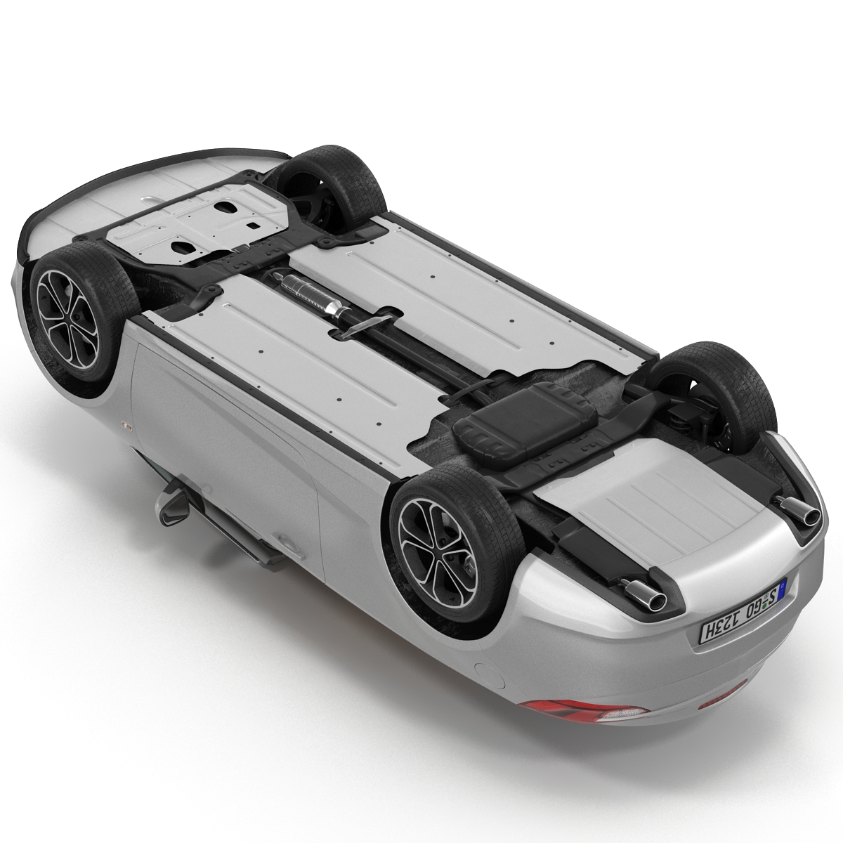 Generic Cabriolet Rigged 3D model