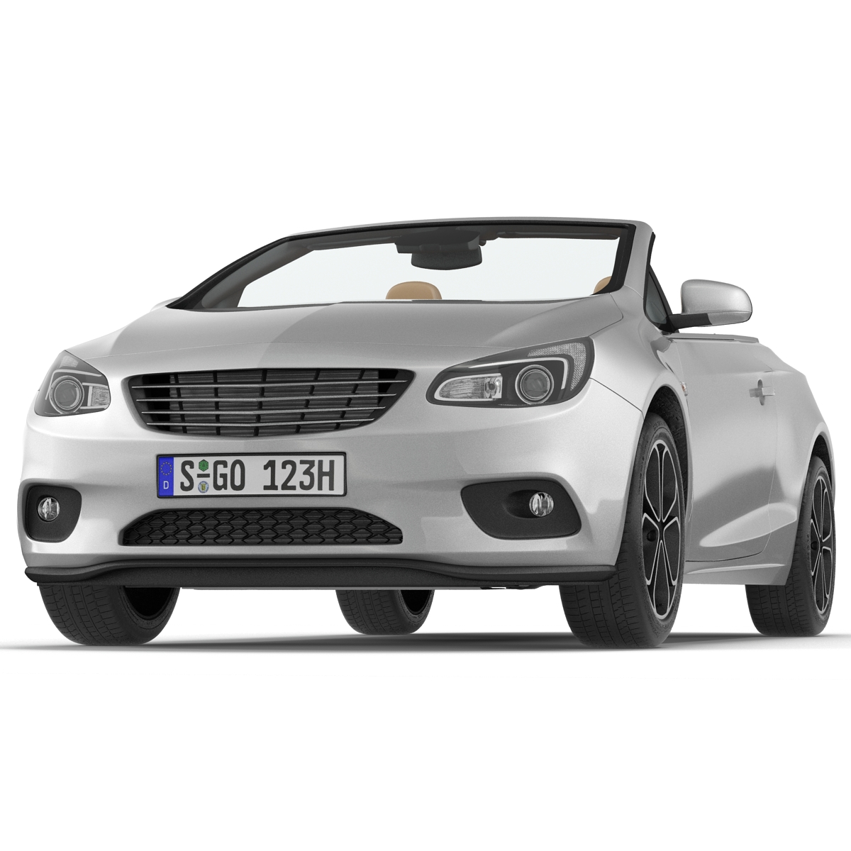 Generic Cabriolet Rigged 3D model