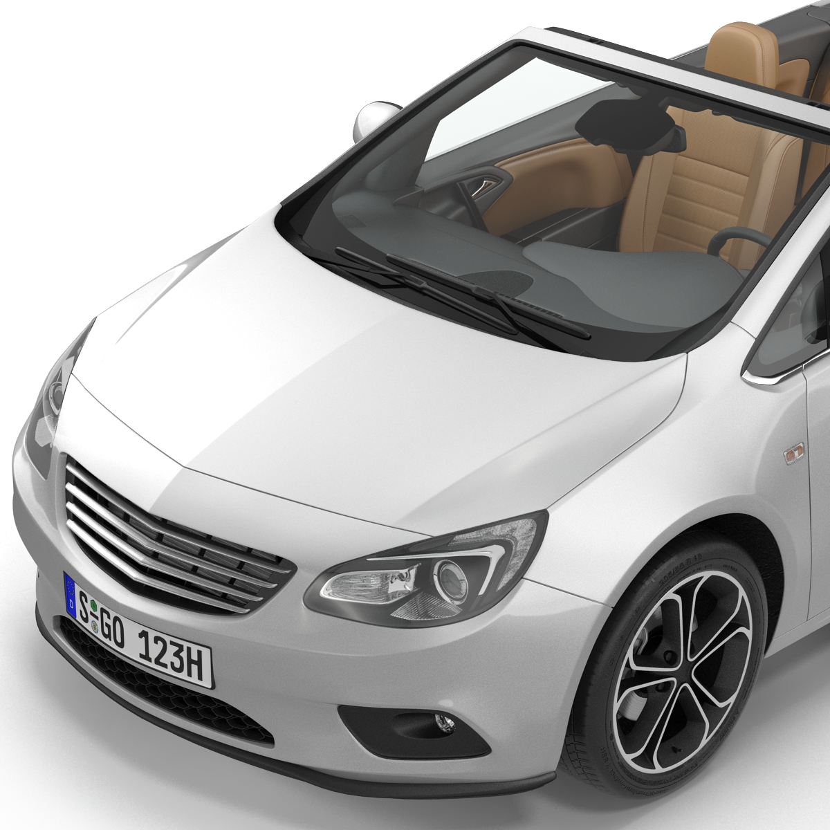 Generic Cabriolet Rigged 3D model