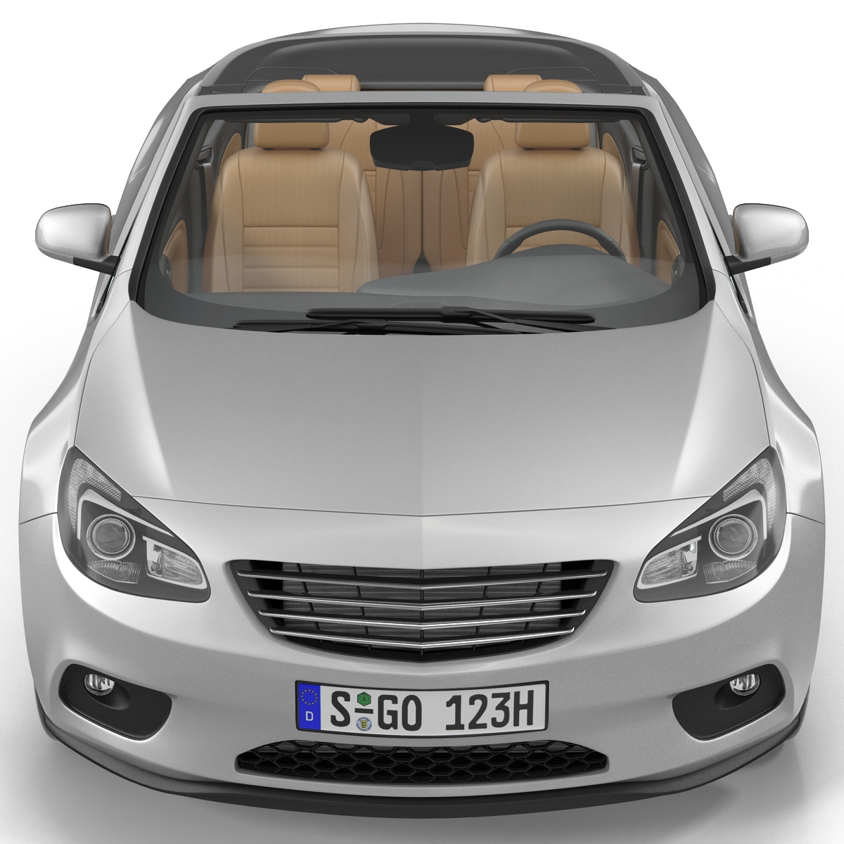 Generic Cabriolet Rigged 3D model