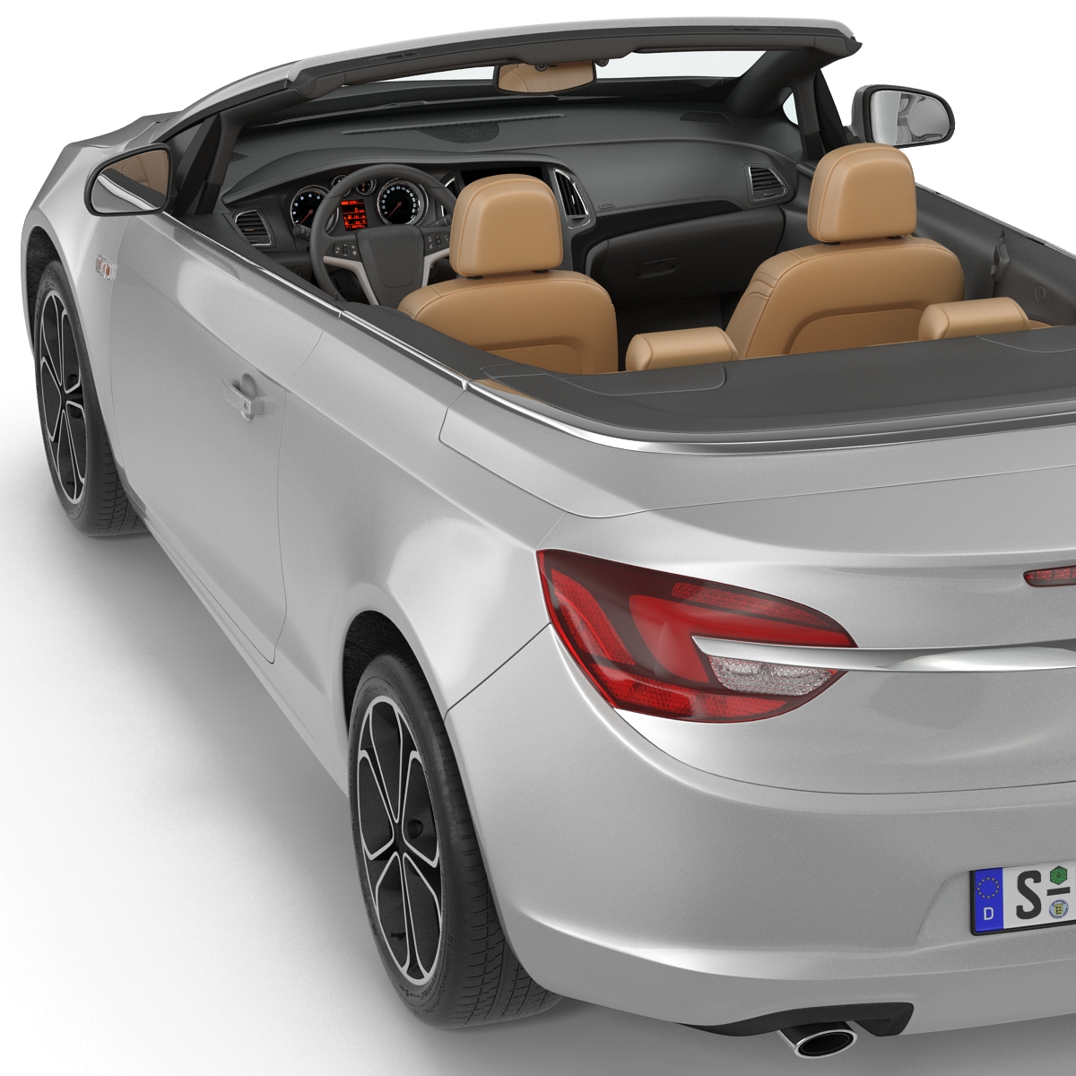 Generic Cabriolet Rigged 3D model