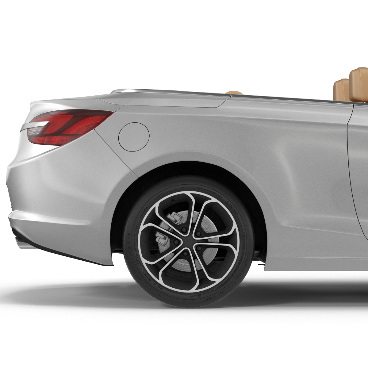 Generic Cabriolet Rigged 3D model