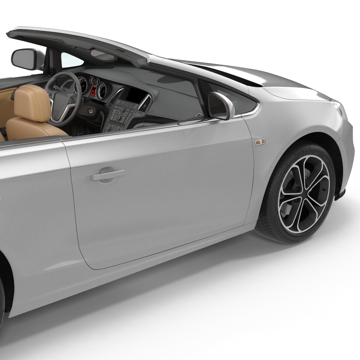 Generic Cabriolet Rigged 3D model