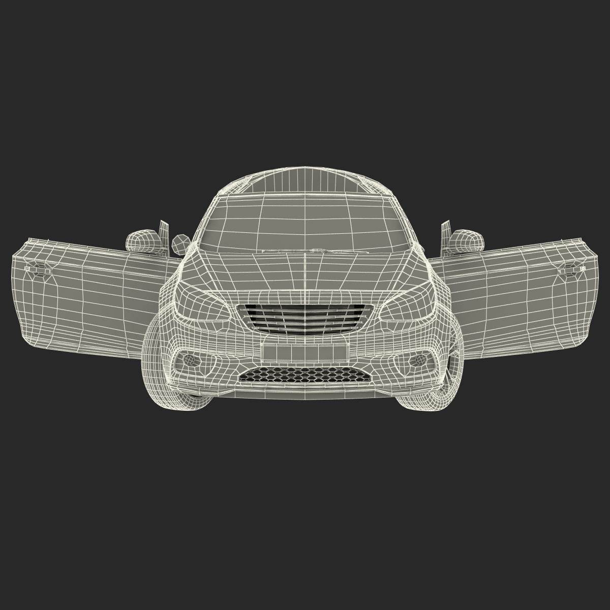 Generic Cabriolet Rigged 3D model