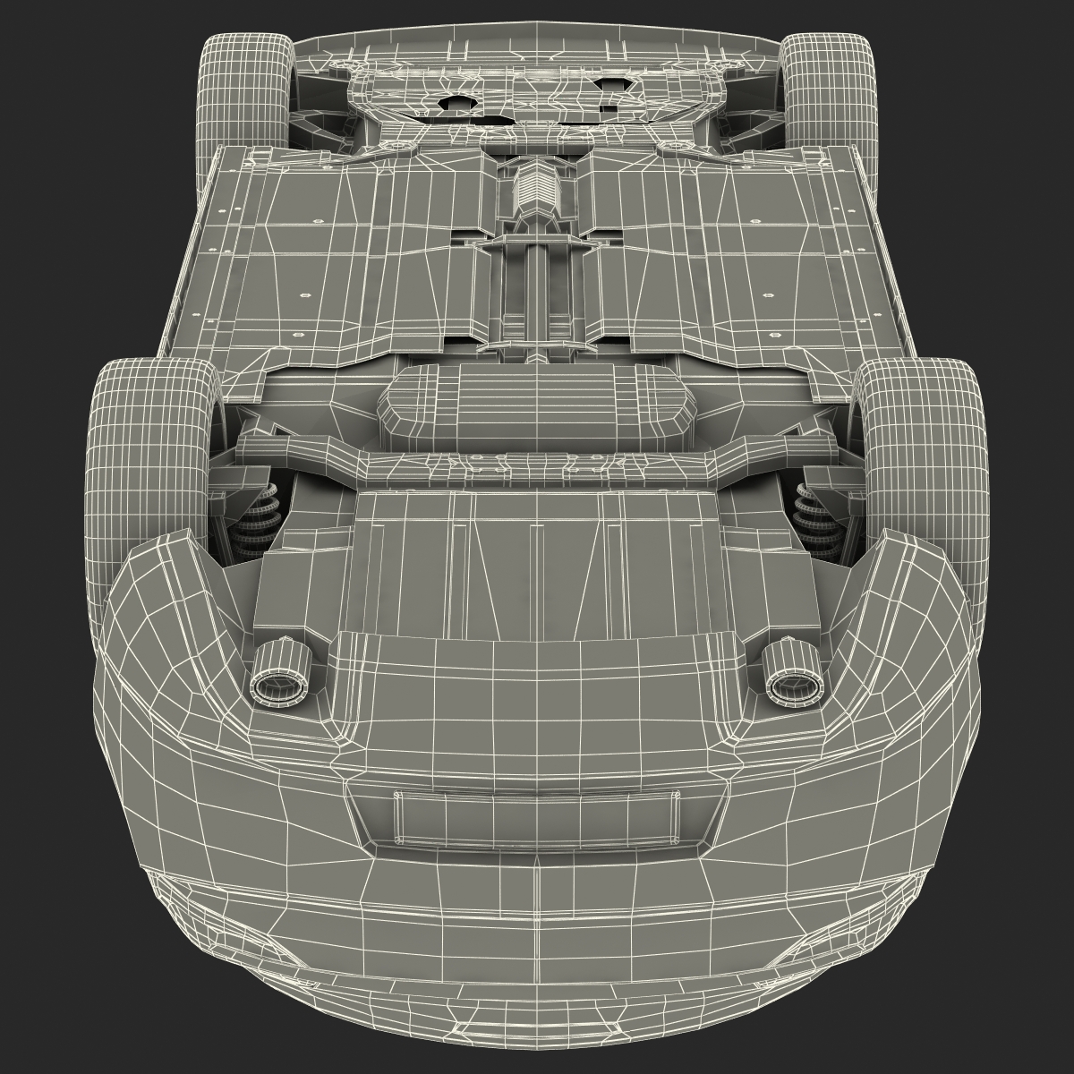 Generic Cabriolet Rigged 3D model