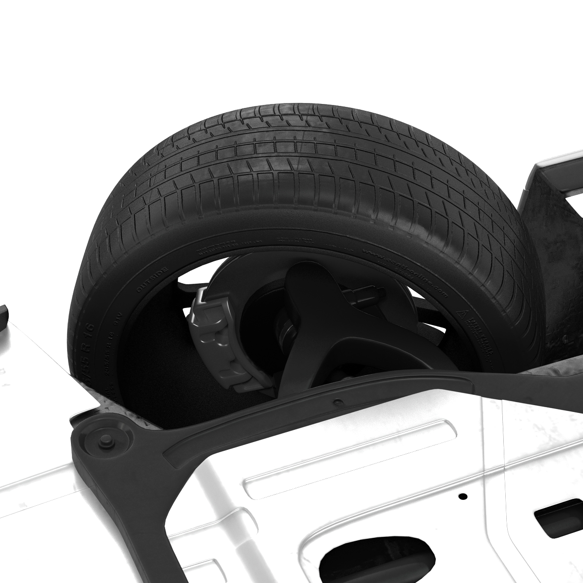 Generic Cabriolet Rigged 3D model