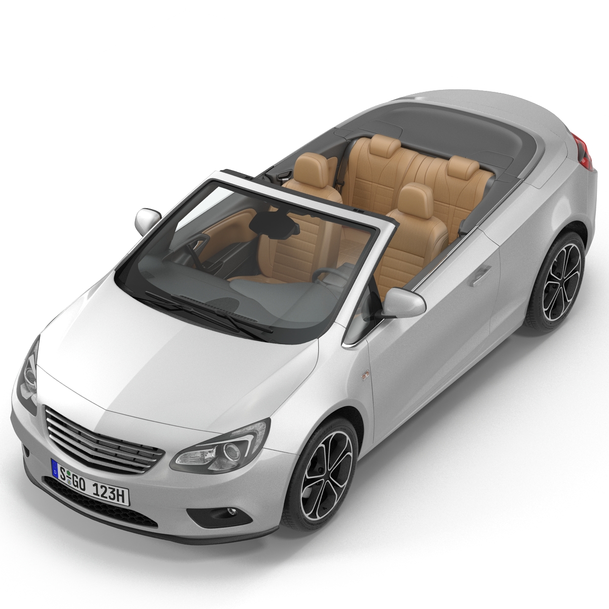 Generic Cabriolet Rigged 3D model