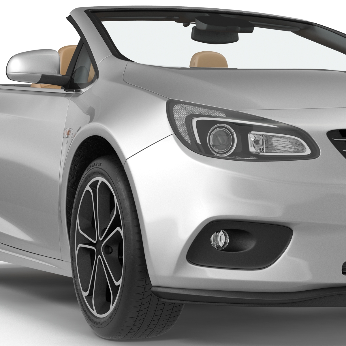 Generic Cabriolet Rigged 3D model