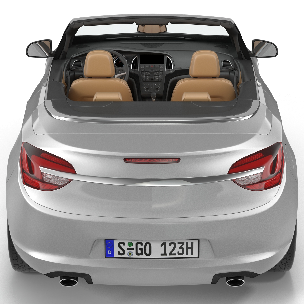 Generic Cabriolet Rigged 3D model