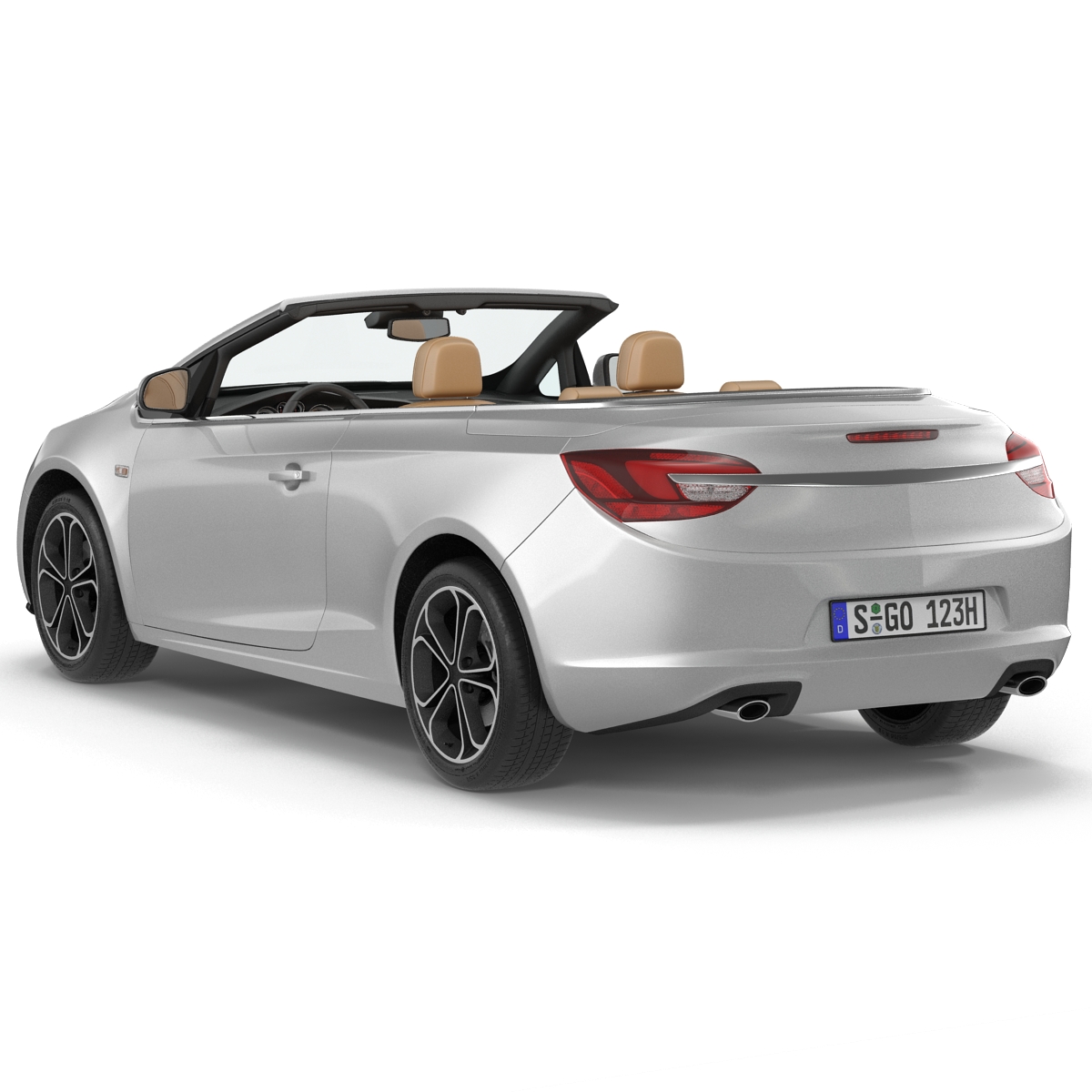 Generic Cabriolet Rigged 3D model