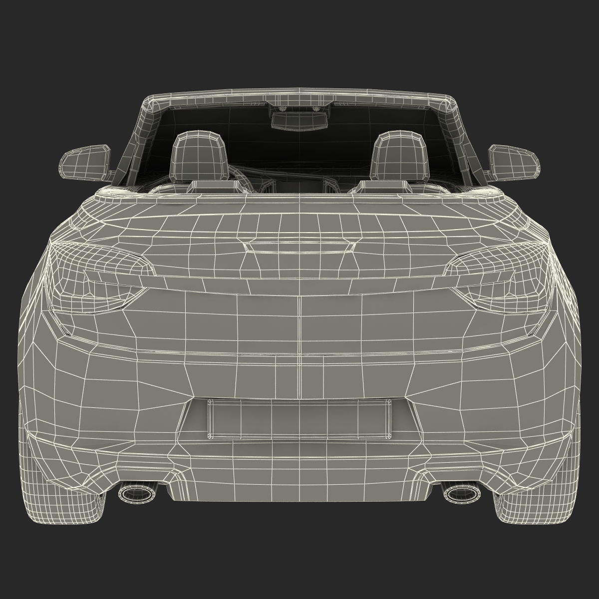 Generic Cabriolet Rigged 3D model