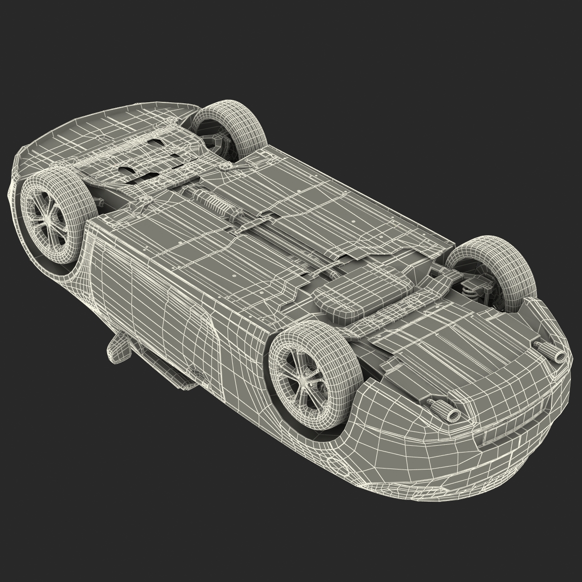 Generic Cabriolet Rigged 3D model