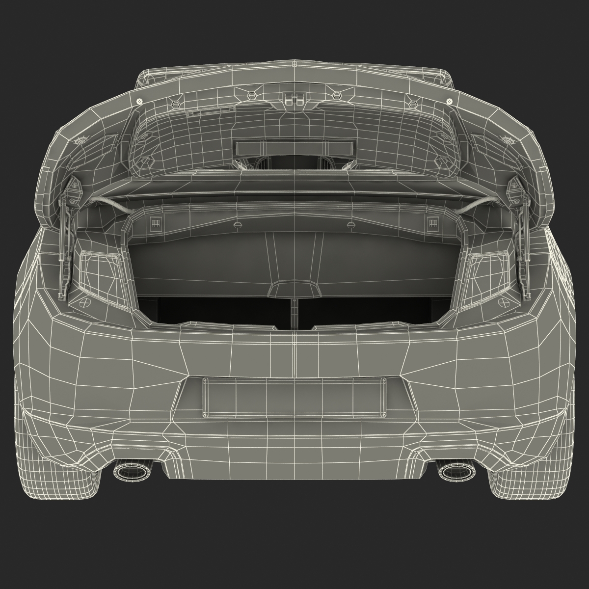 Generic Cabriolet Rigged 3D model