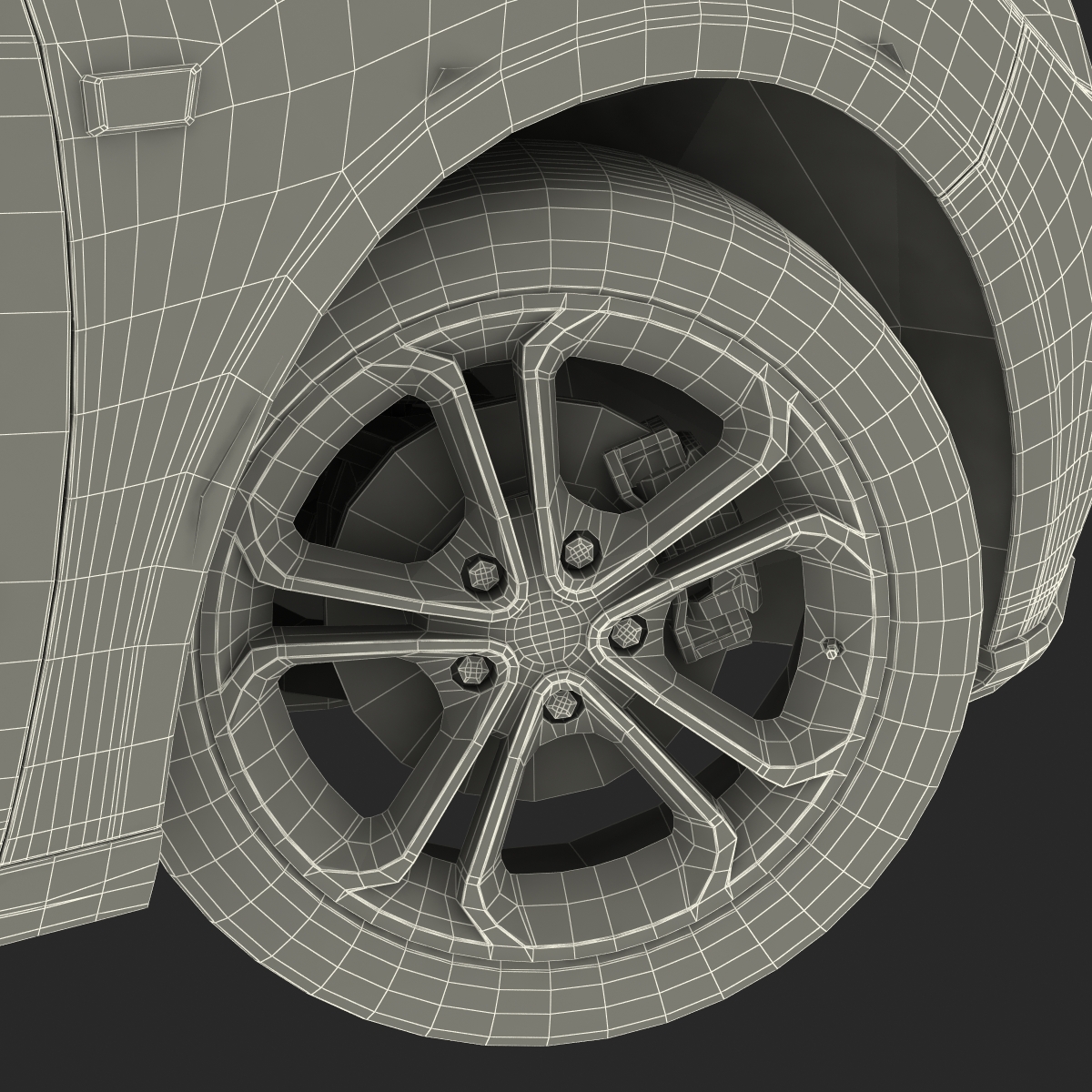 Generic Cabriolet Rigged 3D model