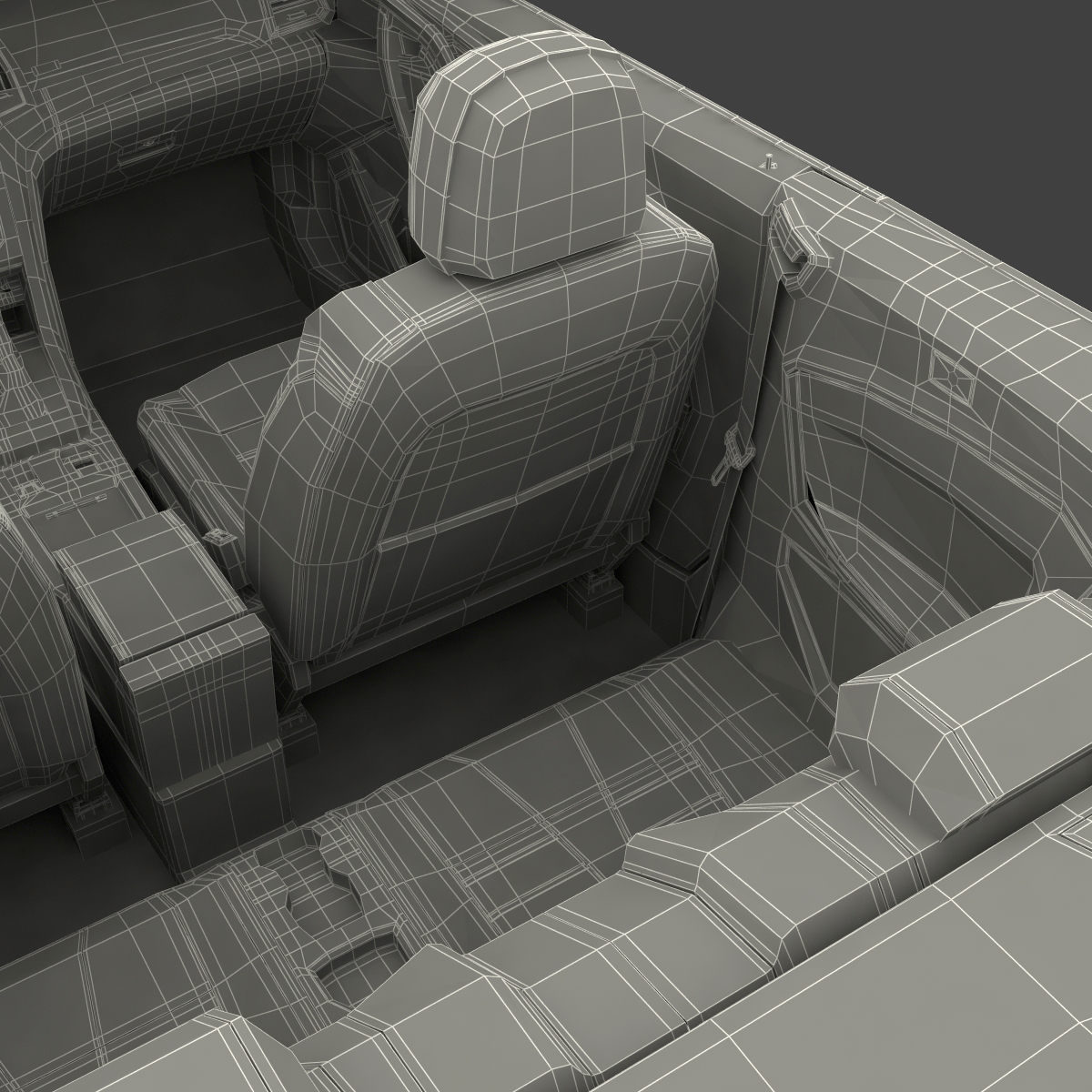 Generic Cabriolet Rigged 3D model