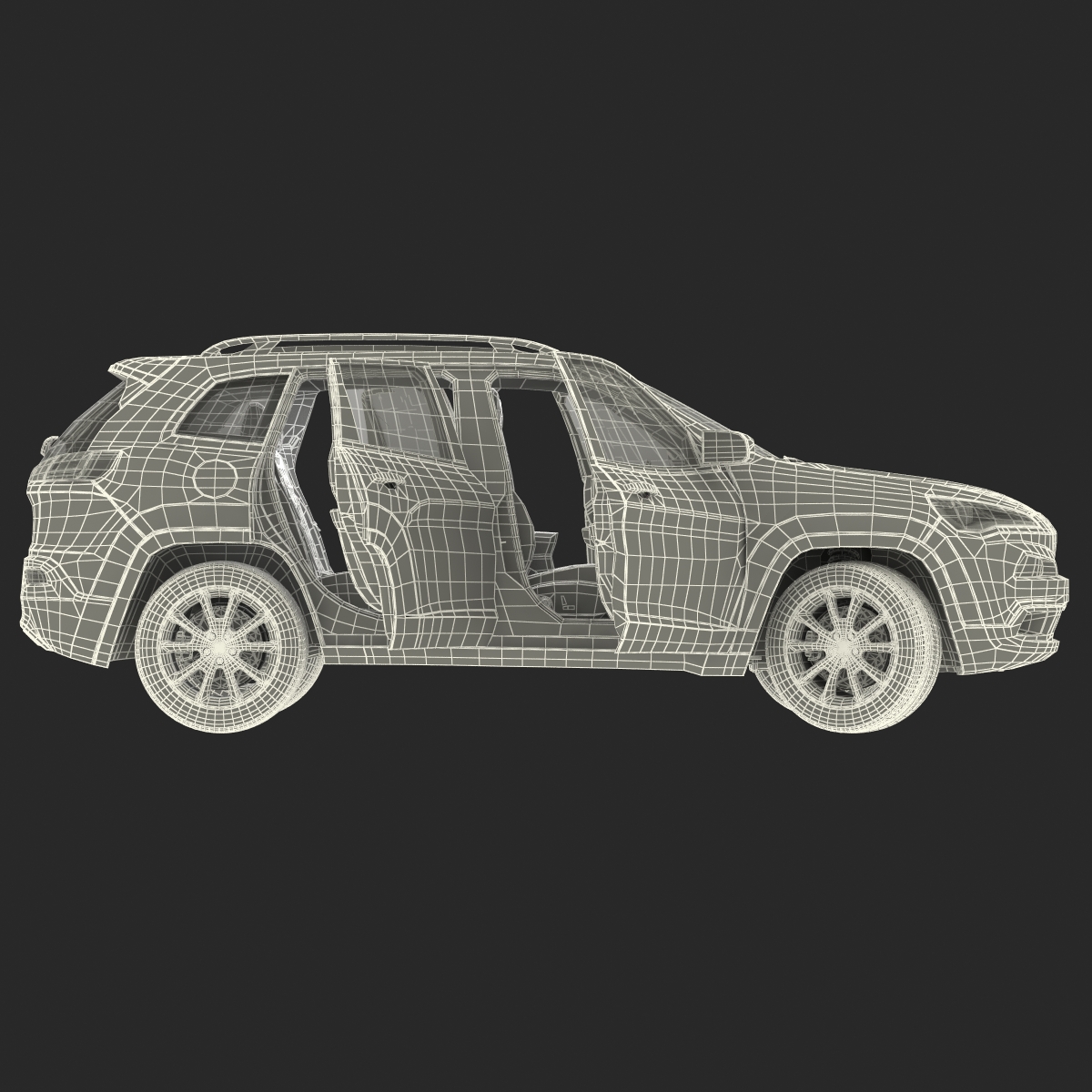 3D Generic SUV Rigged model