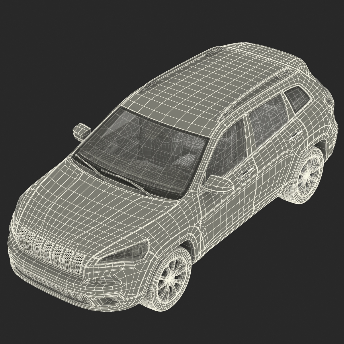 3D Generic SUV Rigged model