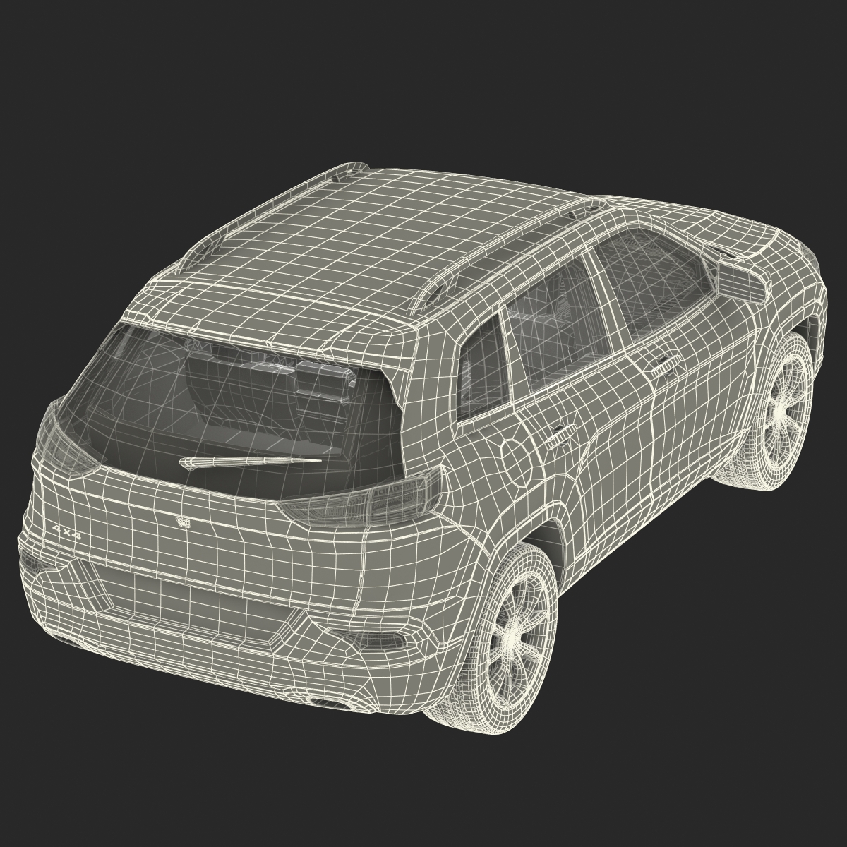 3D Generic SUV Rigged model