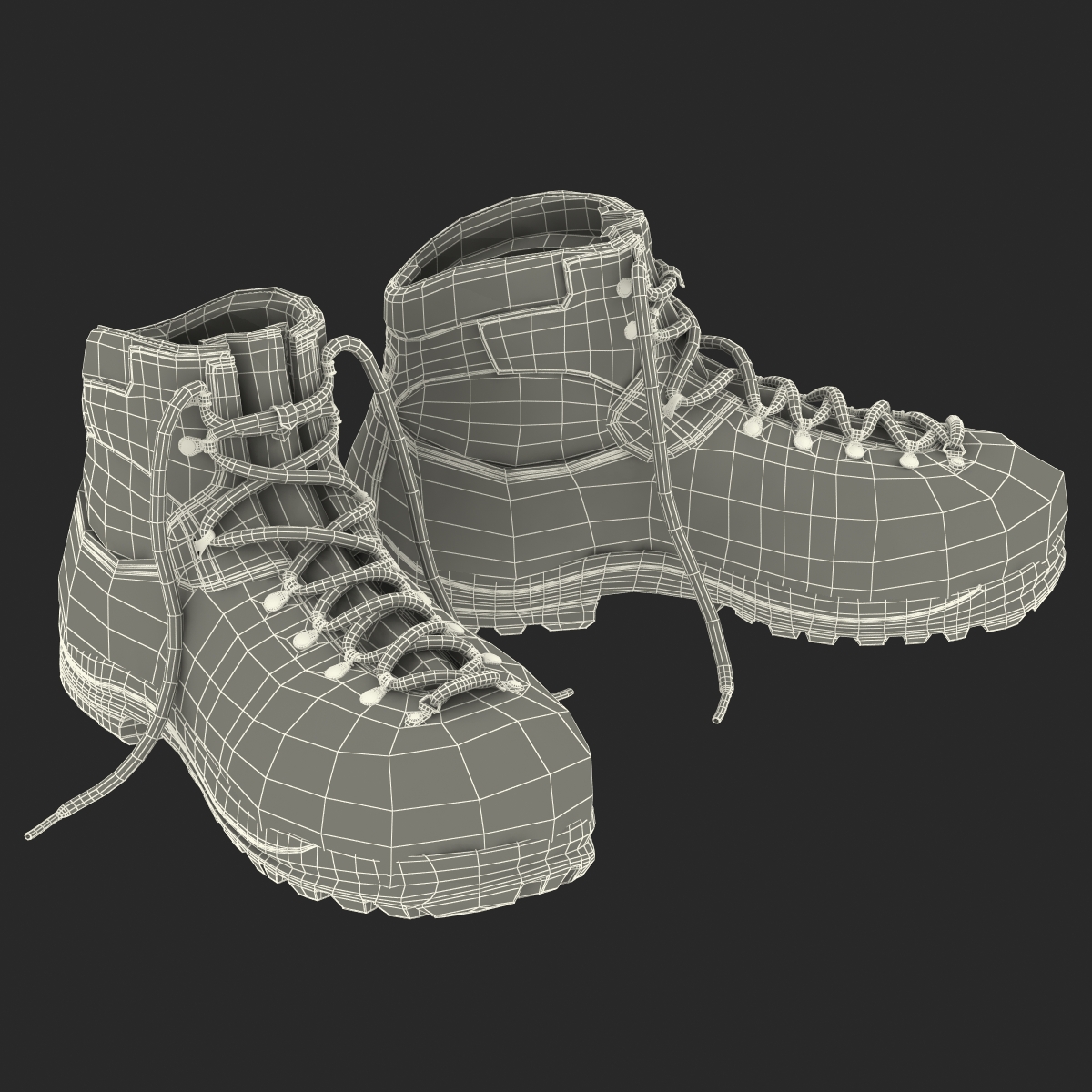 Hiking Boots 2 3D model