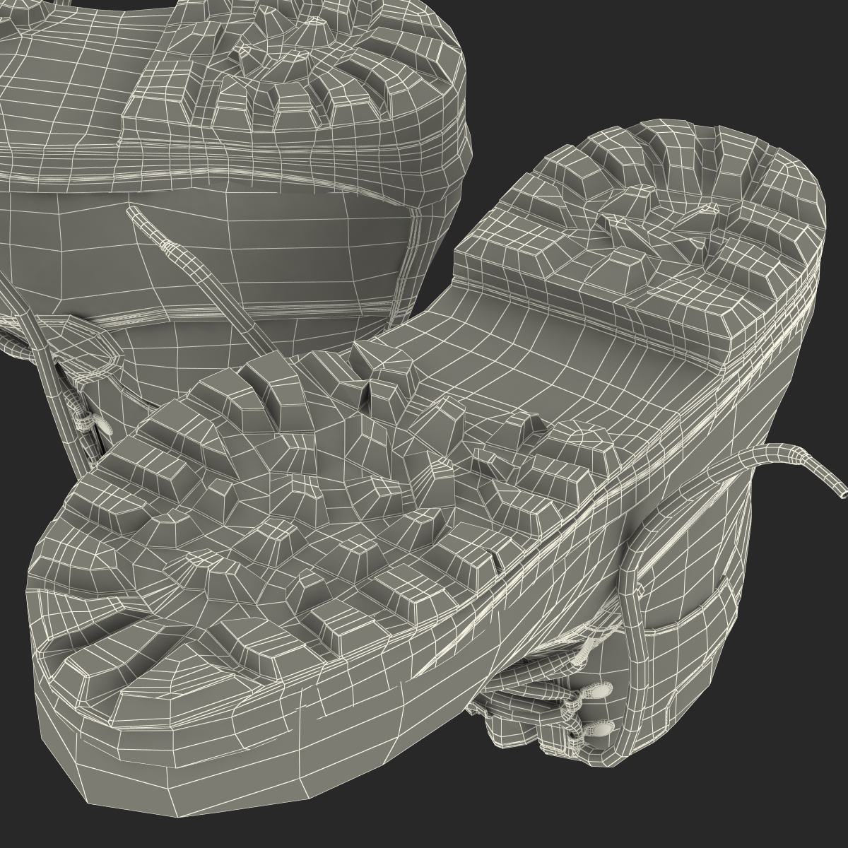 Hiking Boots 2 3D model