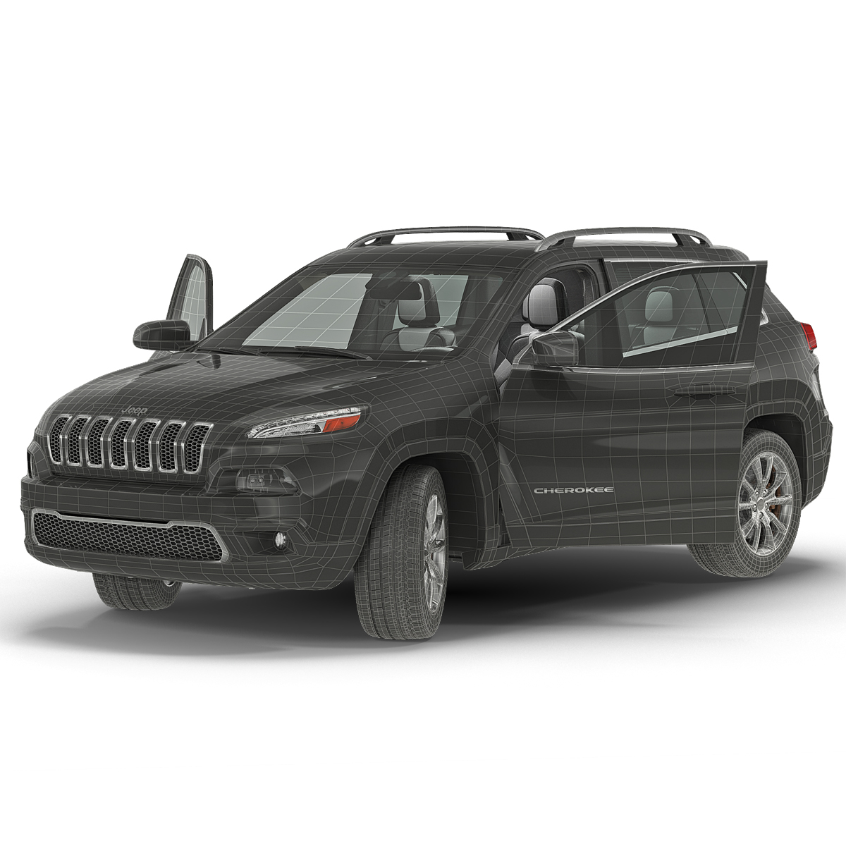 3D model Jeep Cherokee 2015 Rigged