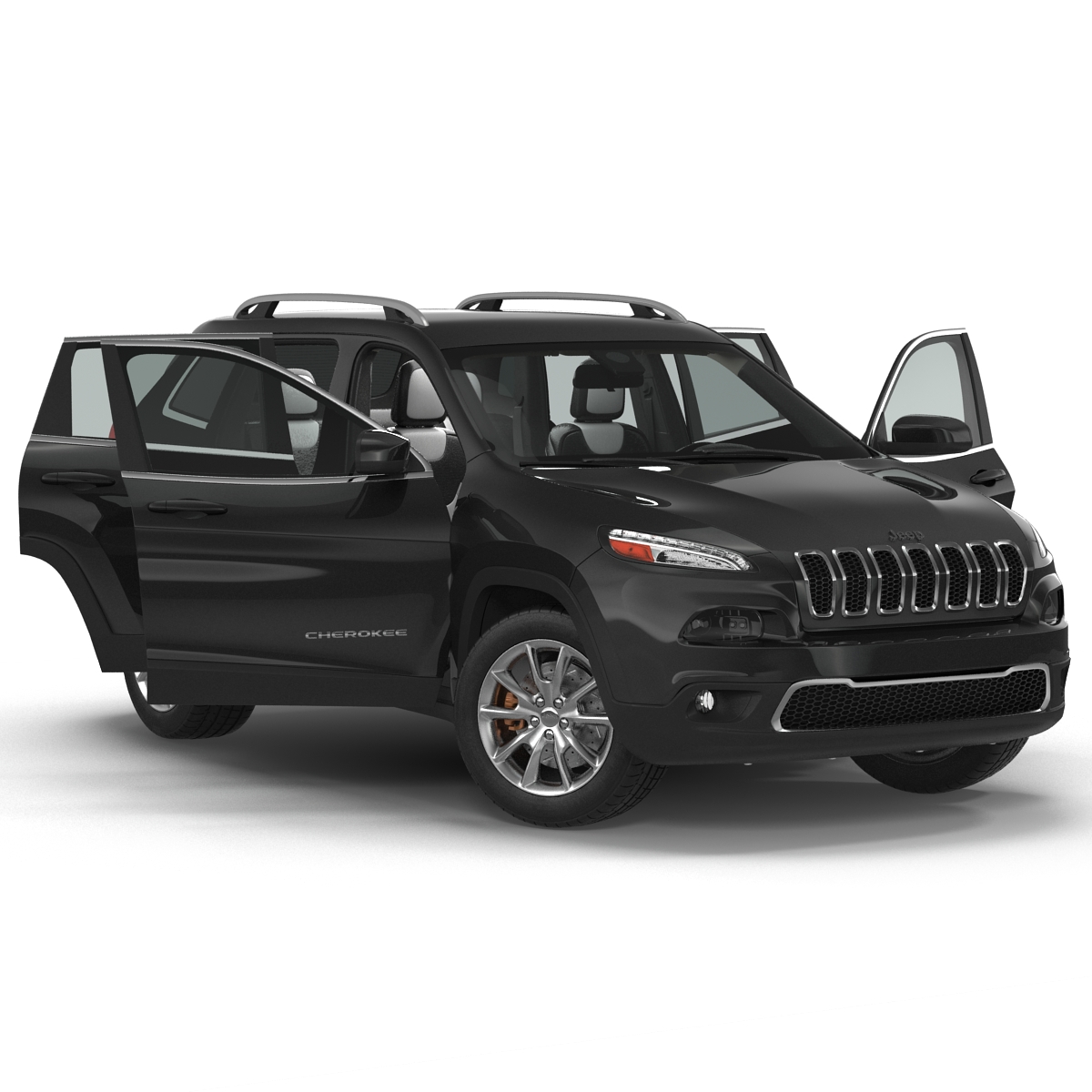 3D model Jeep Cherokee 2015 Rigged