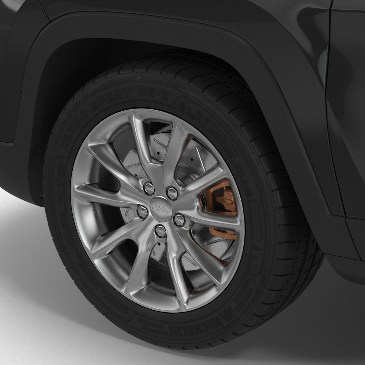 3D model Jeep Cherokee 2015 Rigged