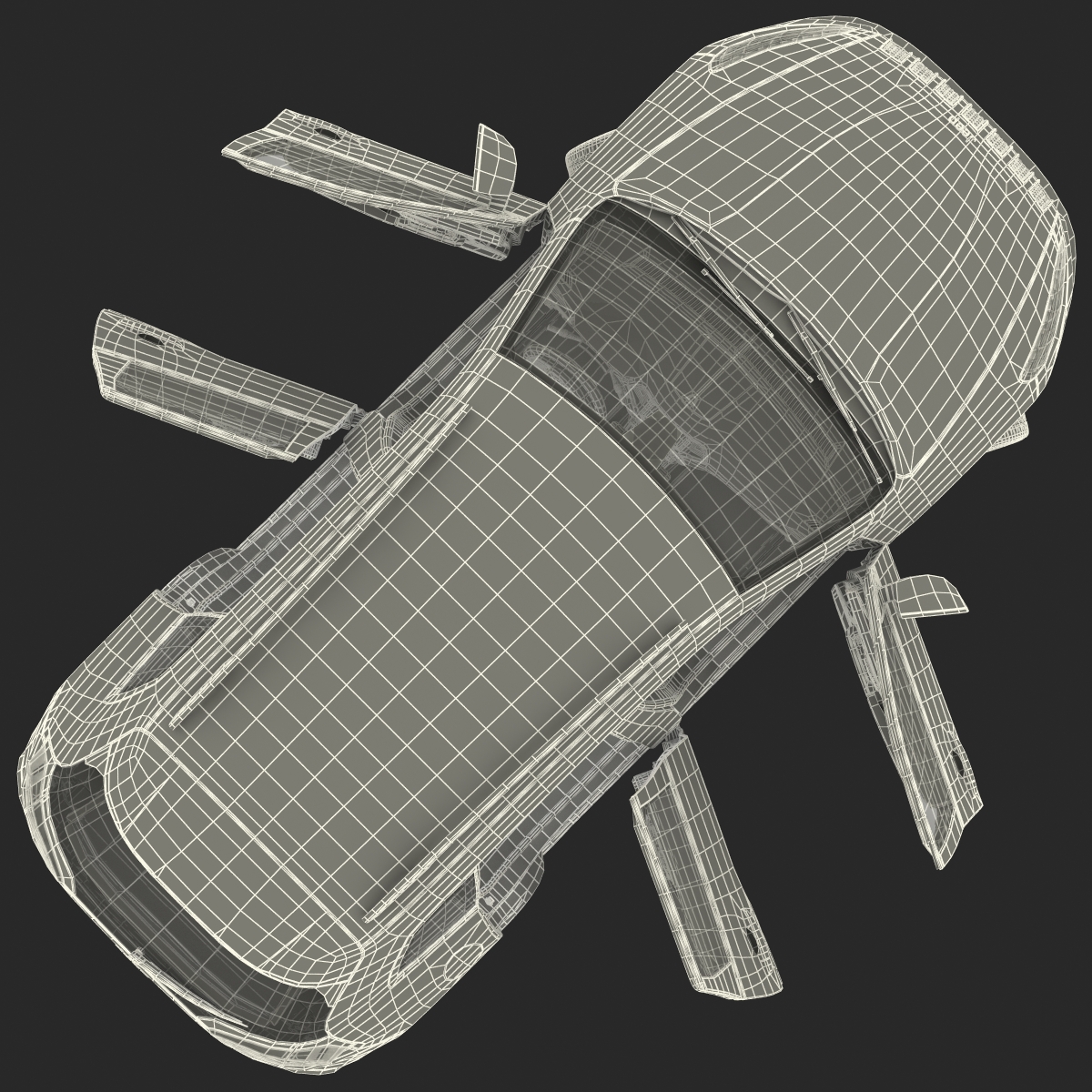 3D model Jeep Cherokee 2015 Rigged