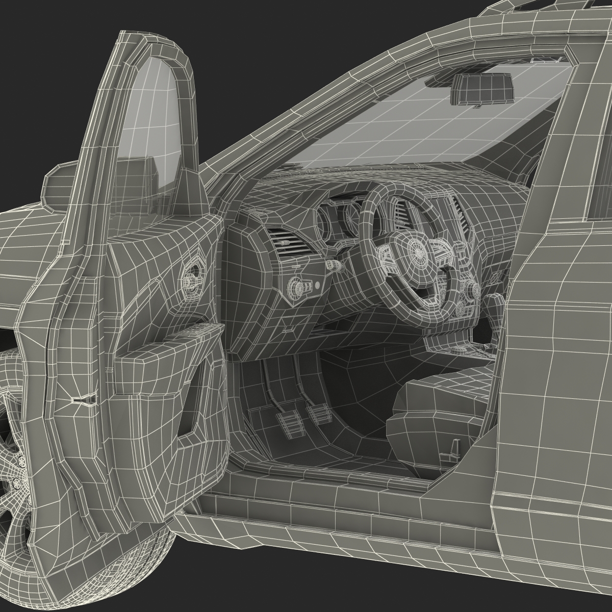 3D model Jeep Cherokee 2015 Rigged