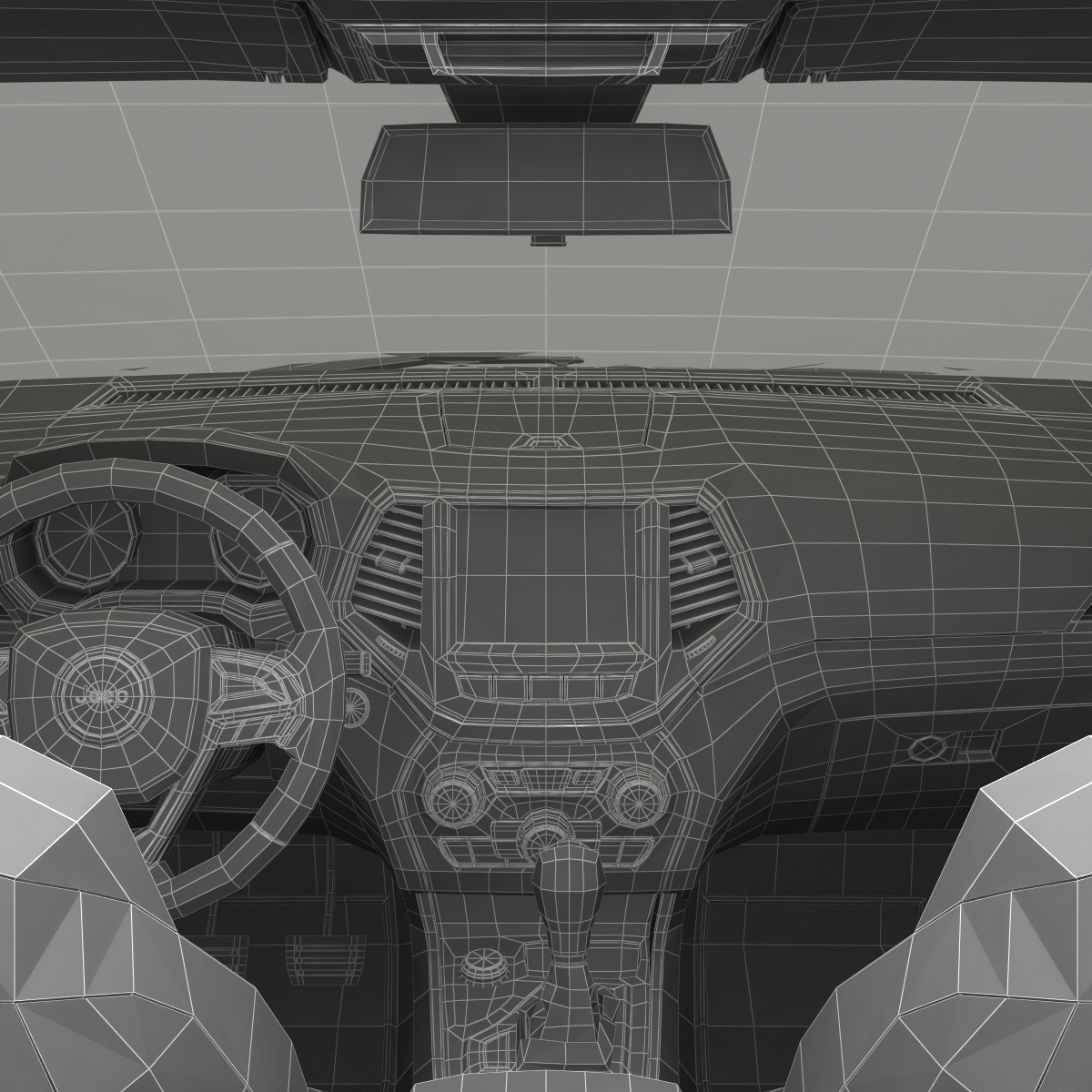 3D model Jeep Cherokee 2015 Rigged