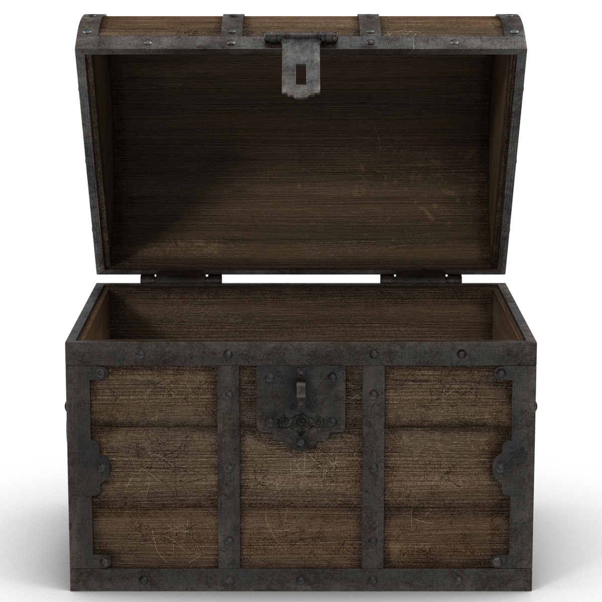 3D Old Wooden Chest