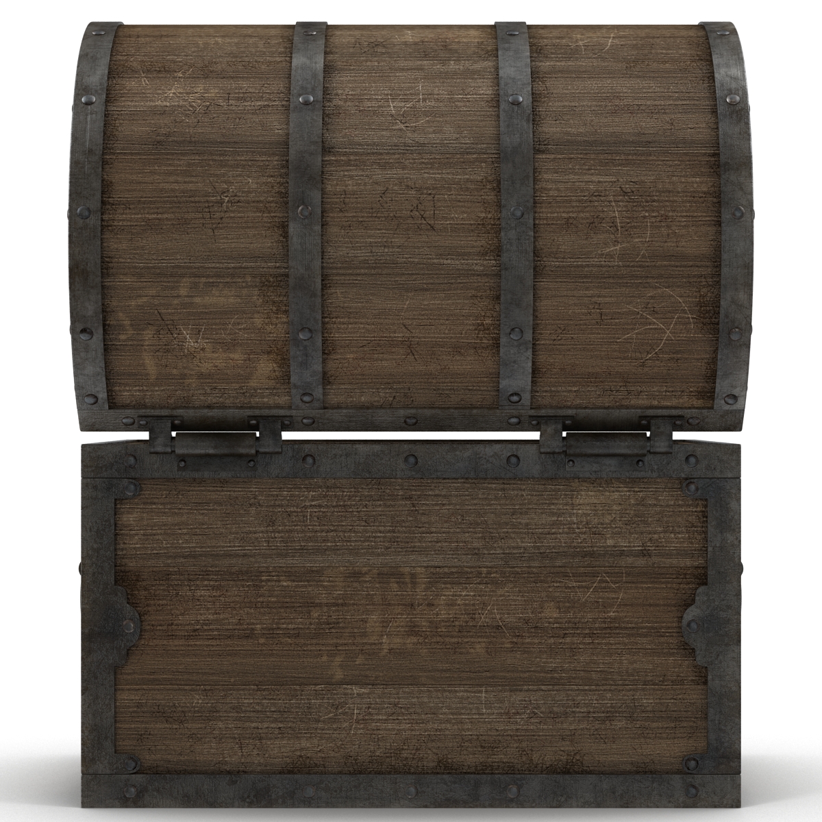 3D Old Wooden Chest